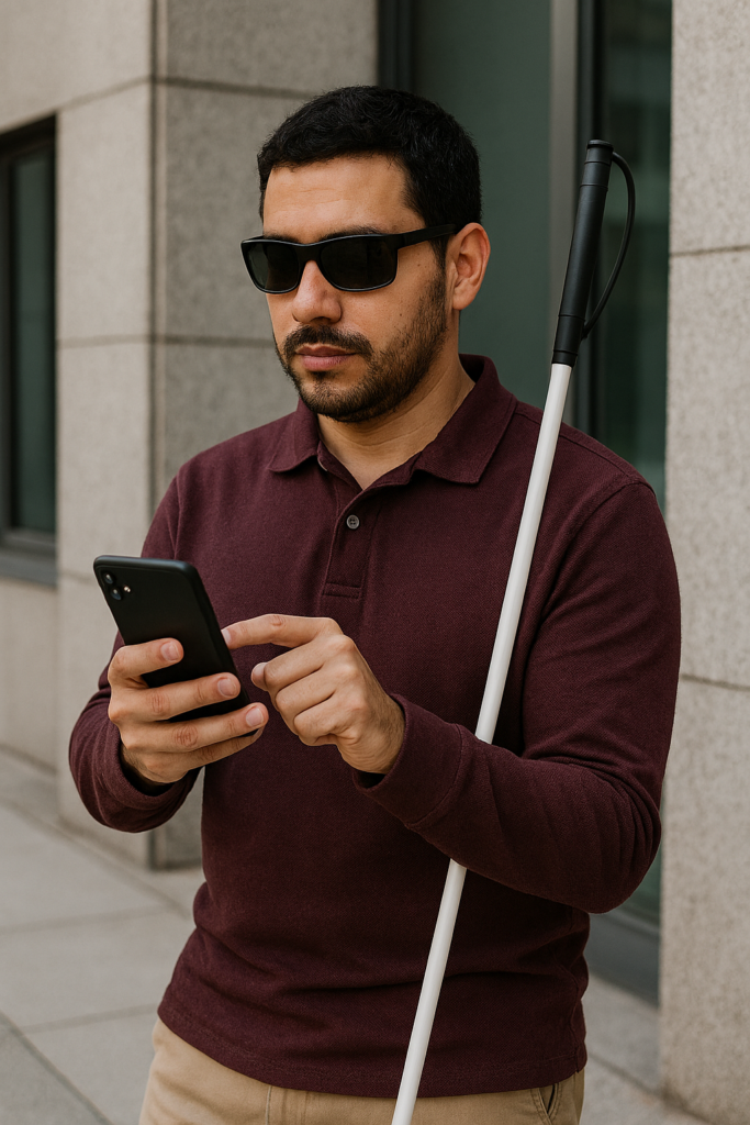 Man taps share my location on phone