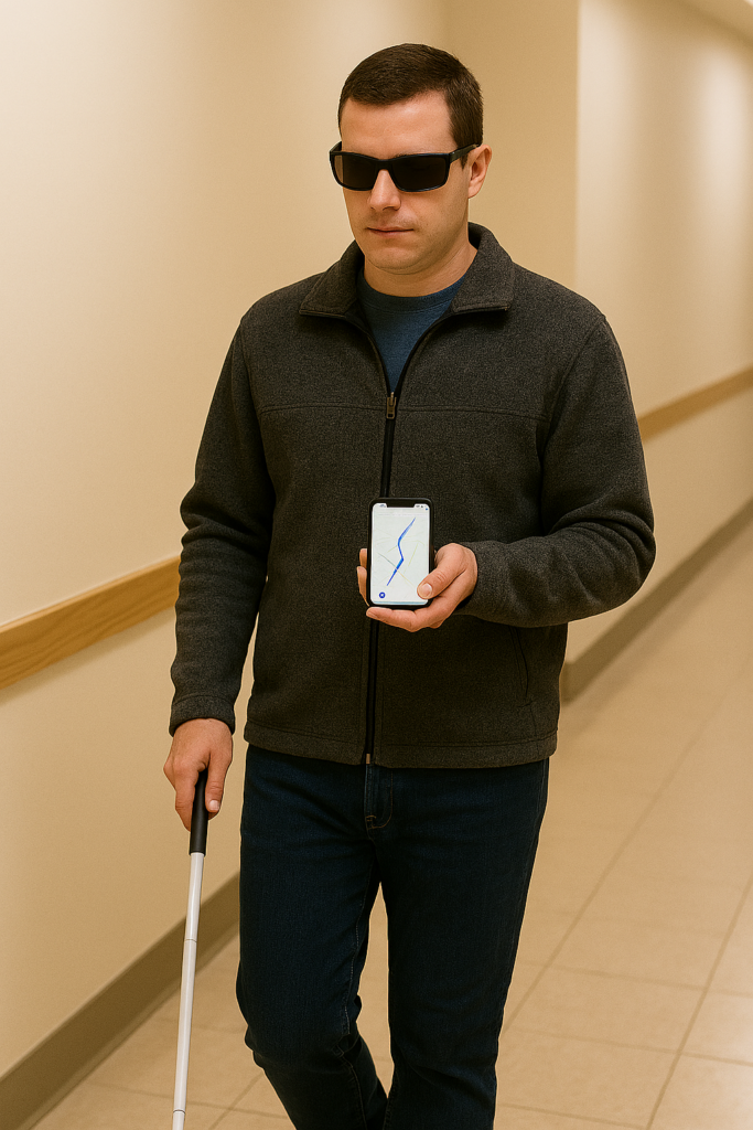 Indoor negation using saved pins and labels