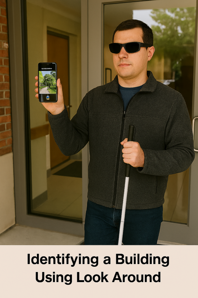 Complete Indoor & Outdoor iPhone Navigation for Blind People Look around with iphone