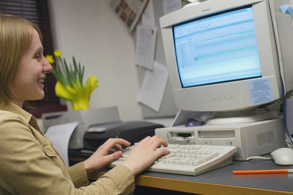 Blind Teen Masters JAWS on computer