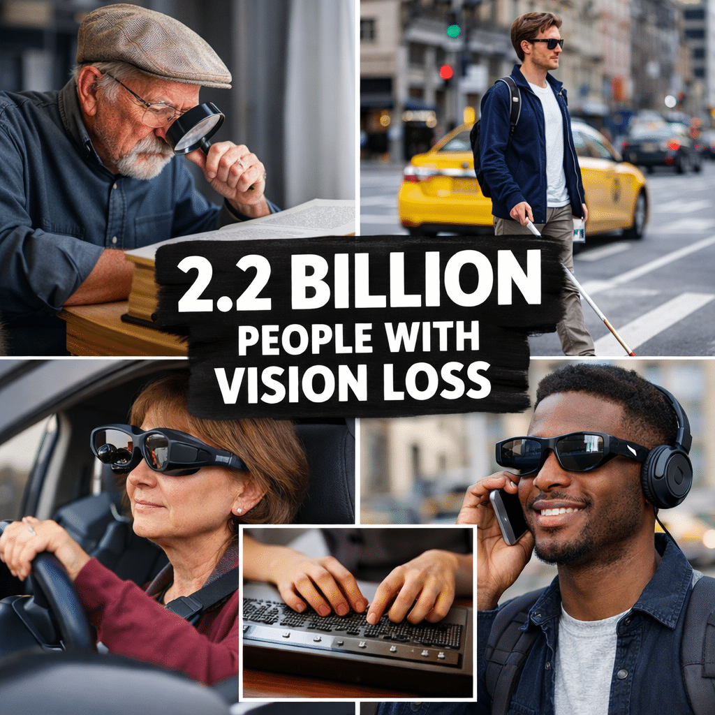 2.2 billion people have vision loss